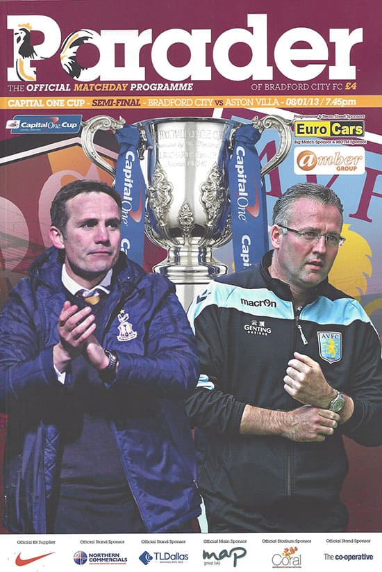 Bradford City FC v Aston Villa FC